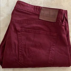 Burgundy Jeans